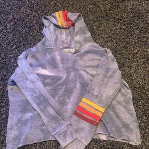 Blue tie dye sweater